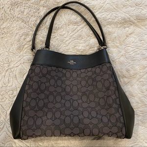 NWOT COACH Leather and Fabric Shoulder Bag